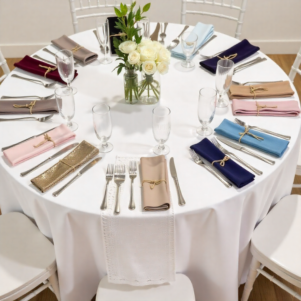 Modern minimalist bouquet with white flowers